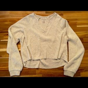 American Eagle Cropped Balloon Sleeve Top Size XS